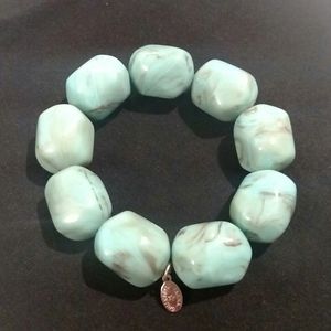 Tarina Tarantino Turquoise Resin Bead Bracelet